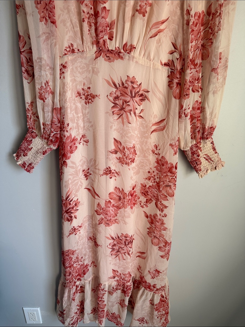NEW Baltic Born Luciana Maxi Dress | Beige + Rose - Picture 6 of 9